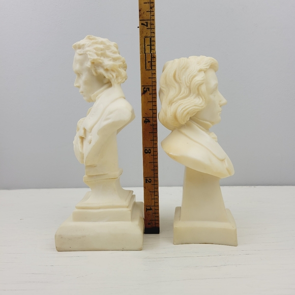 Bethoven and Chopin Resin Bust Sculptures made in Italy - Picture 14 of 16